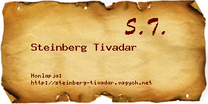 Steinberg Tivadar névjegykártya